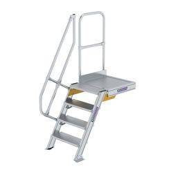Aluminium-Treppe mit Plattform 60° 4Stufen<br>300364