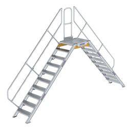 Aluminium-Überstieg stationär oder fahrbar 45° 10Stufen<br>300940