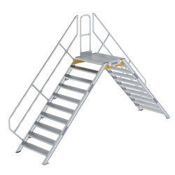 Aluminium-Überstieg stationär oder fahrbar 45° 10Stufen<br>300960
