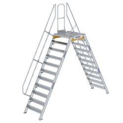 Aluminium-Überstieg stationär oder fahrbar 60° 11Stufen<br>300921