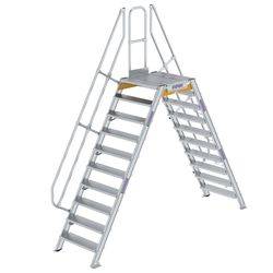 Aluminium-Überstieg stationär oder fahrbar 60° 10Stufen<br>300920