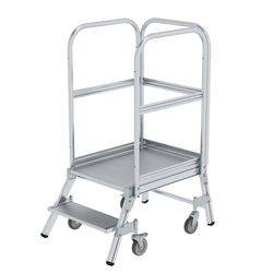 MUNK Günzburger Steigtechnik 50102 Aluminium Podesttreppe Montage mit Werkzeug Arbeitshöhe (max.): 2.48 m