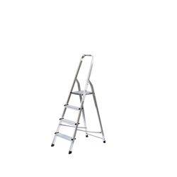 Günzburger Steigtechnik MUNK 11125 Aluminium Stufen-Stehleiter Arbeitshöhe (max.): 3m Silber 4.1kg