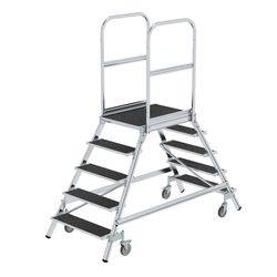 Munk Podesttreppe beids. begehbar mit Federrolle Korundbesch 452322-YY