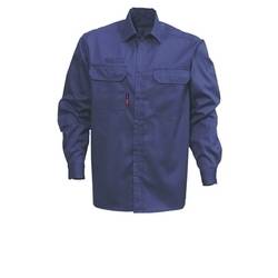 Kansas-Legacy-Hemd Dunkelblau Gr. L 65% Poly/35% BW, 295 g/m²