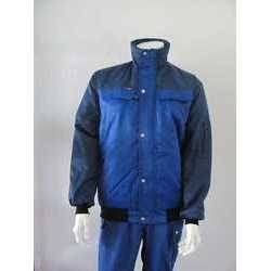 Pilotjacke Icon 100809-676 Gr. L royal/Kontrast marine, 410g/m² mit Pelzfutter,