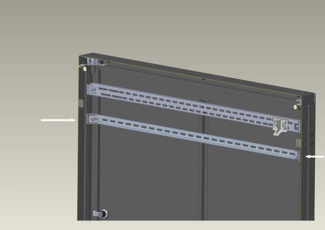 C-Profilschiene zur Kabelabfangung -- T=1200 mm Netzwerk- und Zubehör für