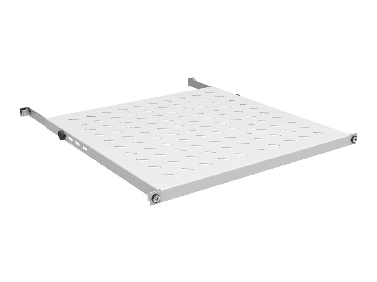 19 0,5HE Fachboden, fest, ET 950..1050, mm, 70 kg, ST 1200, RAL9005 Netzwerk- und Serverschränke +
