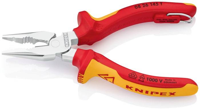 Knipex 08 26 145 T Elektronik- u. Feinmechanik Kombizange 145 mm
