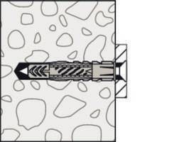 Fischer 77870 UX 8 x 50 R Universaldübel 50mm 8mm 100St.