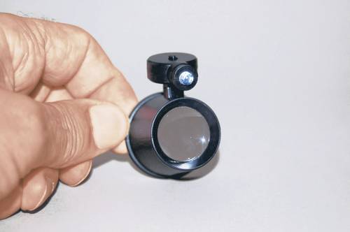 450513 450513 Handlupe mit LED-Beleuchtung Vergrößerungsfaktor: 10 x Linsengröße: (Ø) 21mm