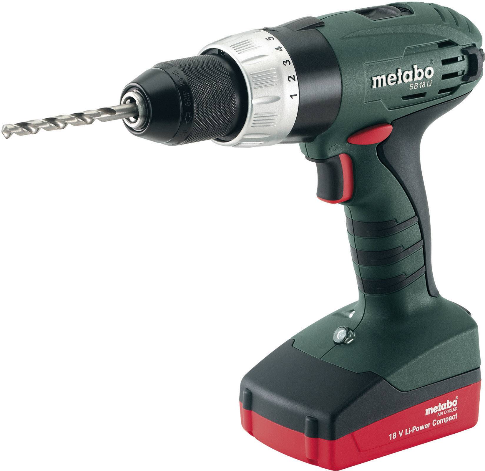 Metabo SB 18 Li 6.02190.50 Akku-Schlagbohrschrauber 18 V 1.5 Ah Li-Ion inkl. 2. Akku, inkl. Koffer