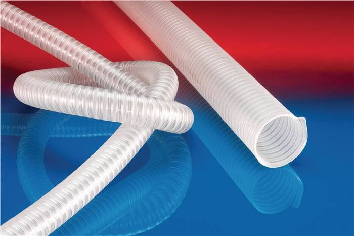 Saug- u.Förderschl.(FDA) BARDUC® PUR-INOX 382 FOOD-AS ID 38mm AD 46mm L.10m