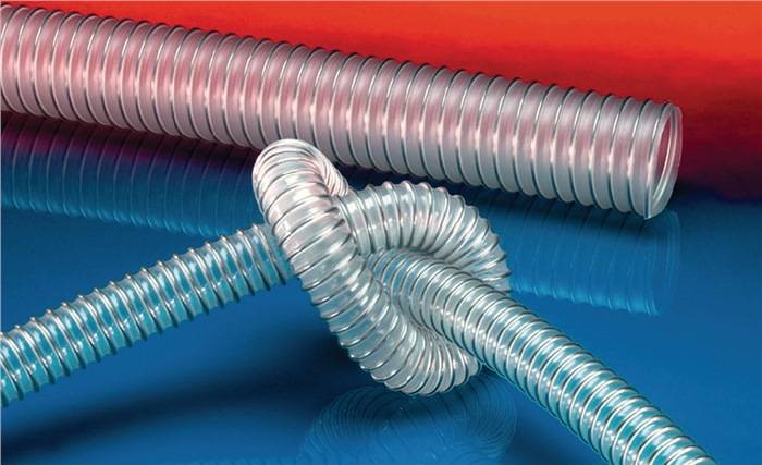 Absaug- u.Förderschl.AIRDUC® PUR-INOX 351 FOOD-AS ID 60mm AD 68mm L.10m Rl.