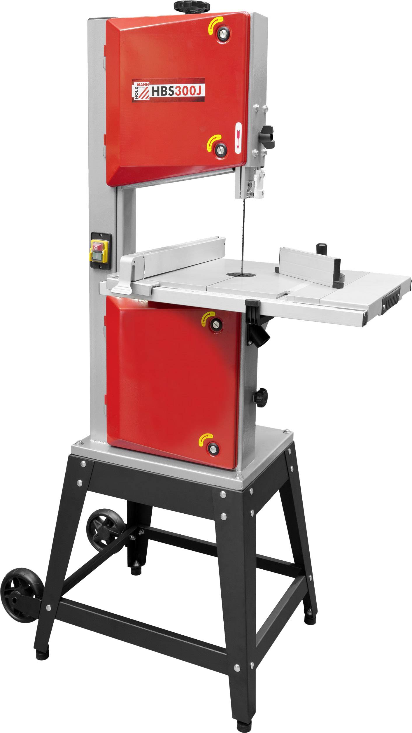 Holzmann Maschinen Bandsäge HBS300J_230V Schnitttiefe (max.) 165mm 230V 735W Sägeblatt-Länge 2240mm