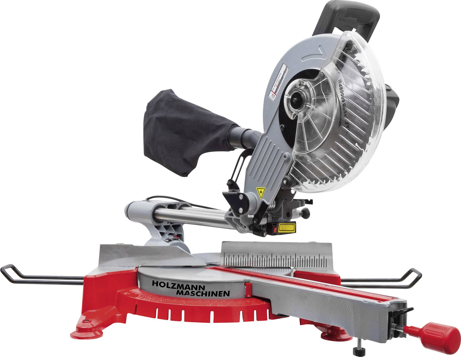 Holzmann Maschinen KAP255XJL_230V Zug-Kapp- und Gehrungssäge 254mm 30mm 1800W