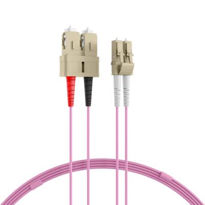 EFB Elektronik O0323.15 Glasfaser LWL Anschlusskabel [1x LC-Stecker - 1x SC-Stecker] 50/125 µ Multimode OM4 15.00 m