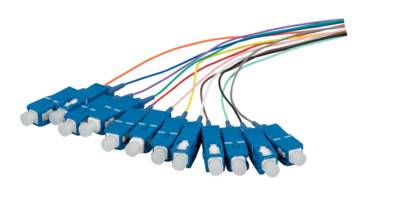 Faserpigtail SC OS2 G657A2 -- farbiges Set 2m - 12 Stück Glasfaser OS2