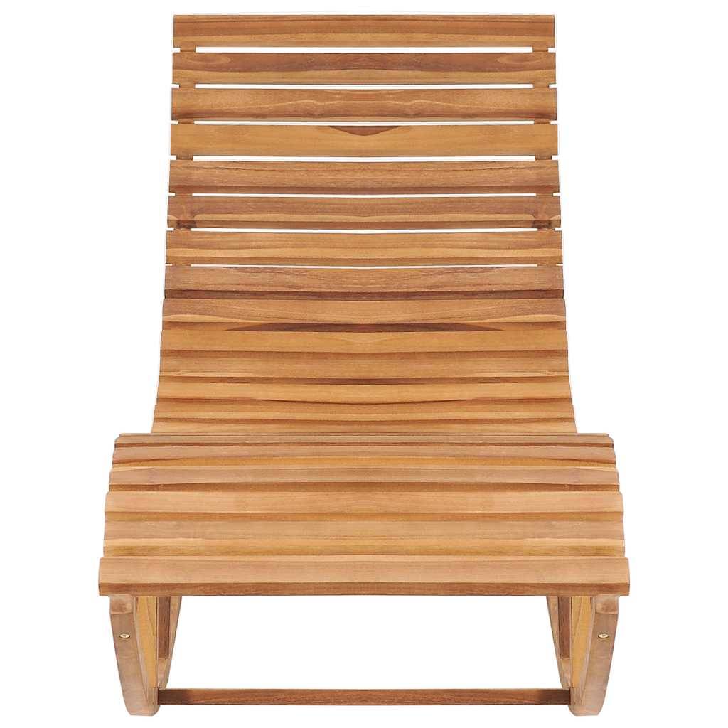 vidaXL Schaukelliege mit Auflage Massivholz Teak