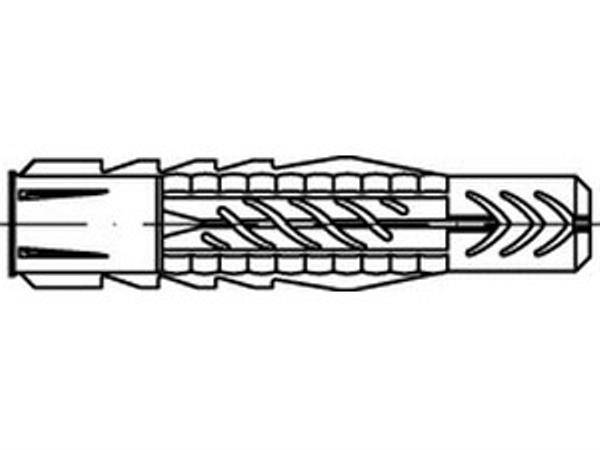 Fischer 77871, Dübel, Mauerziegel, Beton, 60 mm, 1 cm, 7,5 cm, 6 mm