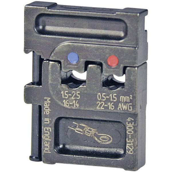 Pressmaster 4300-3129 4300-3129 Crimpeinsatz Isolierte Kabelschuhe 0.5 bis 2.5mm² Passend für Marke Pressmaster MCT