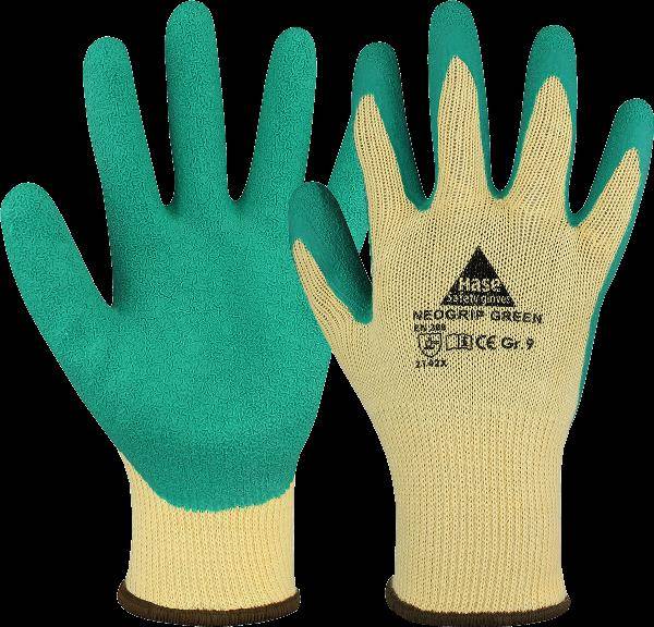 Montagehandschuh Neogrip Green 402650-10 Größe 10 Farbe gelb/grün Trägermaterial Baumwoll-/Polyesterstrick Gauge 10 Mat.