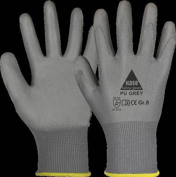 Feinstrick-Schutzhandschuh PU Grey/Black/White 509540-11 Größe 11 Farbe grau Trägermaterial Polyestergestrick Gauge 13 M