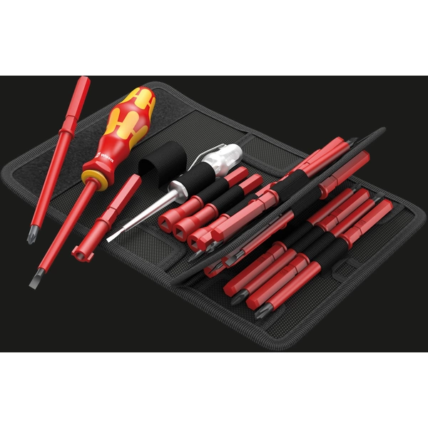 Wera KK 60 i/62 i/65 i/18 VDE Wechselklingen-Set 18teilig Schlitz, Kreuzschlitz Phillips, Kreuzschlitz Pozidriv, Plus/Minus Wera KK 60 i/62 i/65 i/18 VDE Wechselklingen-Set 18teilig Schlitz, Kreuzschlitz Phillips, Kreuzschlitz Pozidriv, Plus/Minus