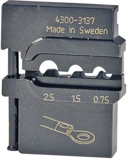 Pressmaster 4300-3137 4300-3137 Crimpeinsatz Unisolierte Rohrkabelschuhe, Unisolierte CU Ringkabelschuhe 0.75 bis 2.5mm² Passend