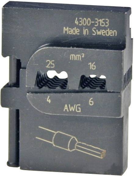 Pressmaster 4300-3153 4300-3153 Crimpeinsatz Aderendhülsen 16 bis 25mm² Passend für Marke Pressmaster MCT
