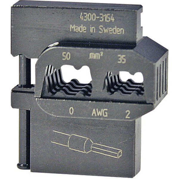 Pressmaster 4300-3154 4300-3154 Crimpeinsatz Aderendhülsen 35 bis 50mm² Passend für Marke (Zangen) Pressmaster MCT