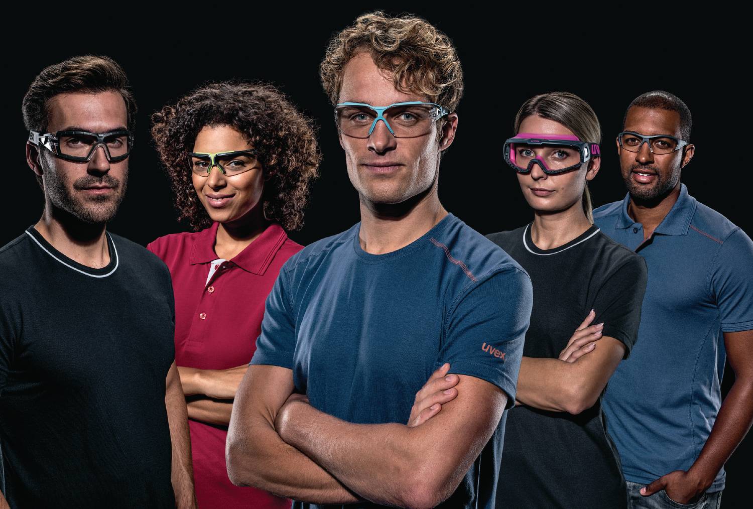 Uvex I-Works Supravision Excellence Schutzbrille - Amber/Gelb-Schwarz