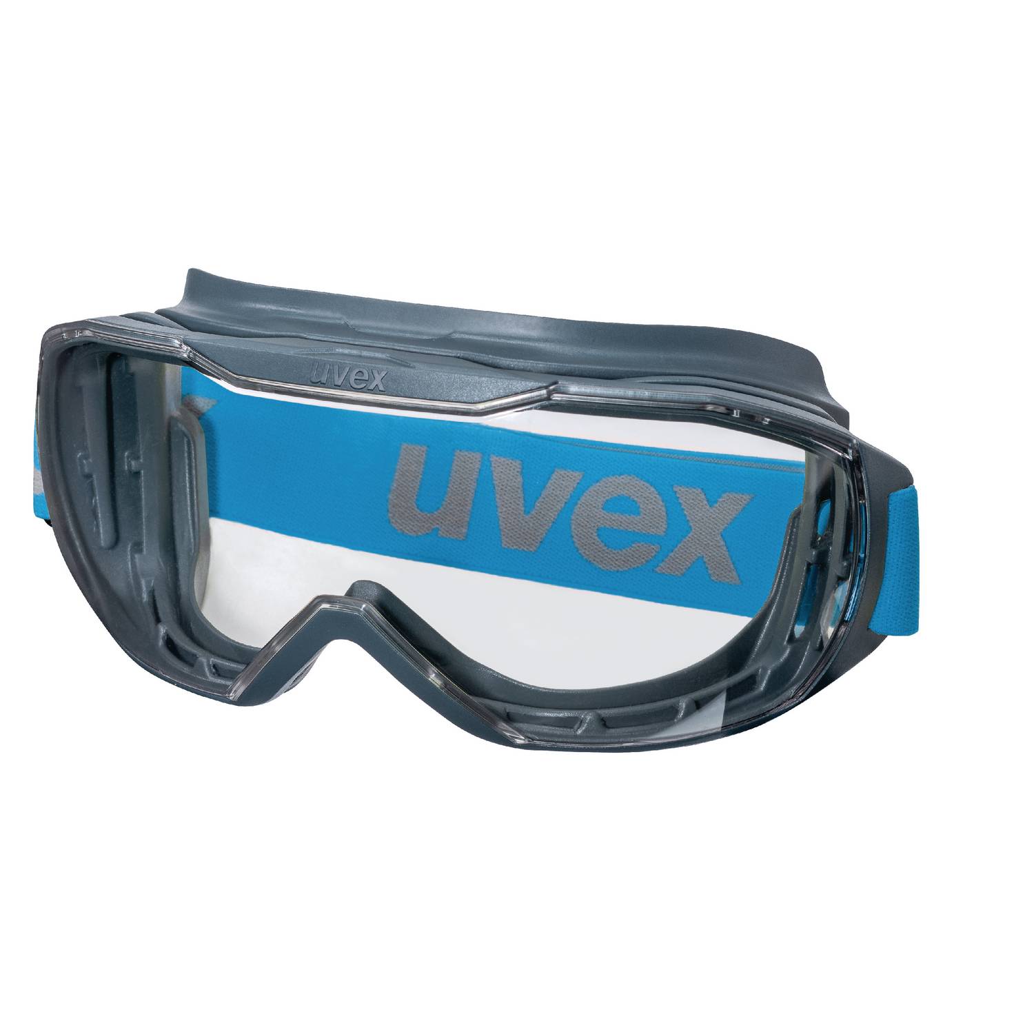 uvex i-works 9194171 Schutzbrille inkl. UV-Schutz Anthrazit, Blau EN 170 DIN 170