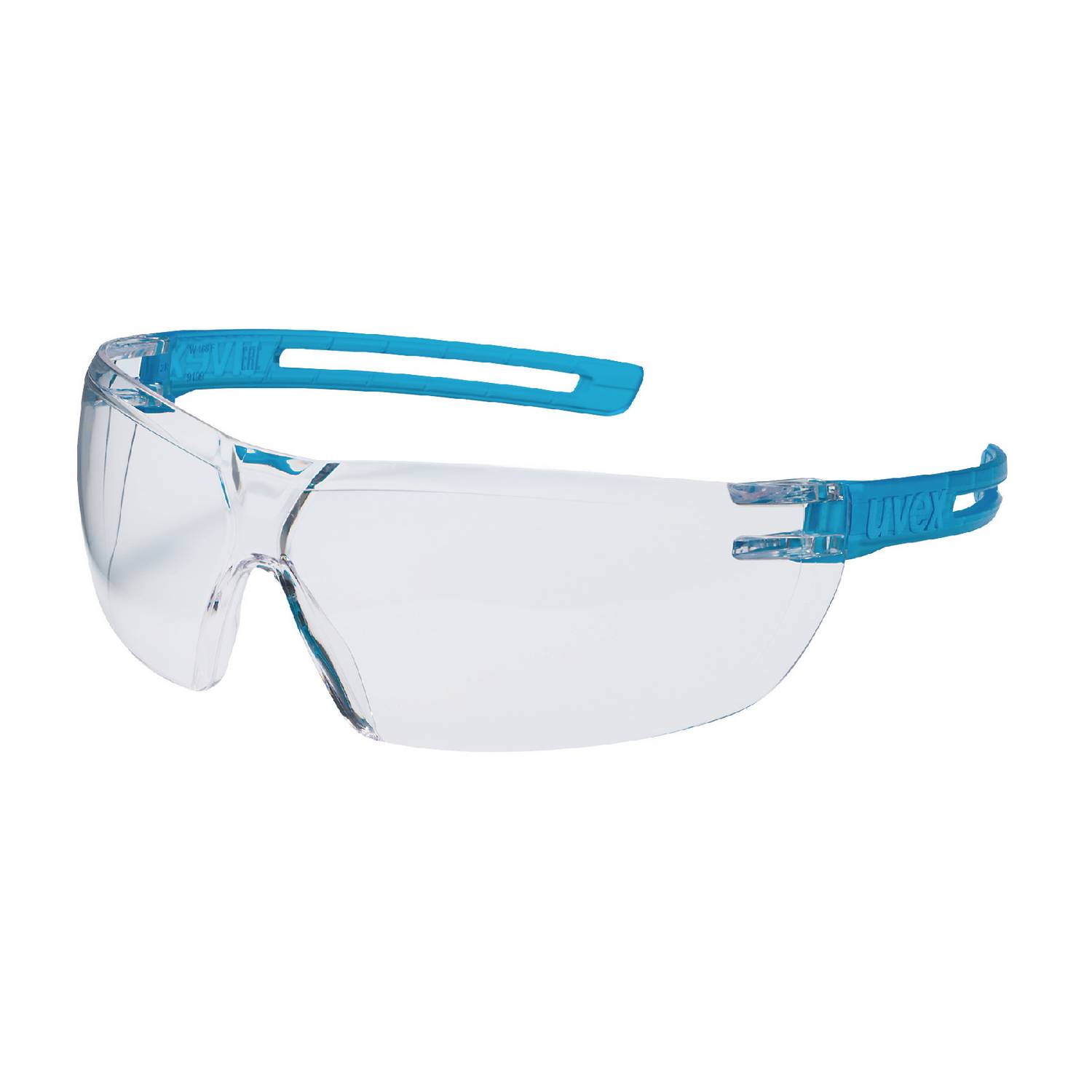uvex Schutzbrille i-3 9190.275, anthrazit/blau, PC-Scheibe, farblos, excellence, 30g