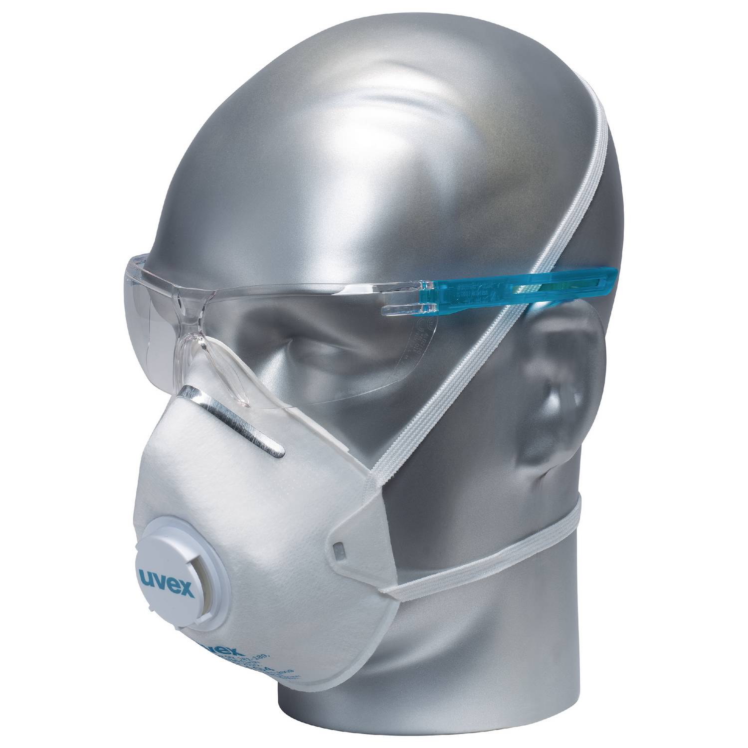 uvex Schutzbrille i-3 9190.275, anthrazit/blau, PC-Scheibe, farblos, excellence, 30g
