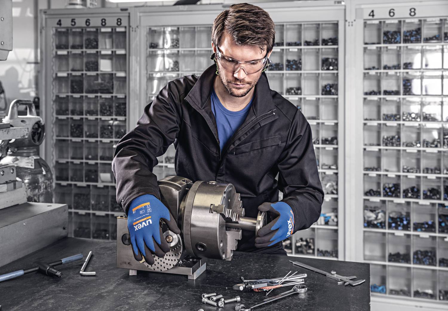 Uvex Pheos Supravision Extreme Schutzbrille - Transparent/Grau-Schwarz