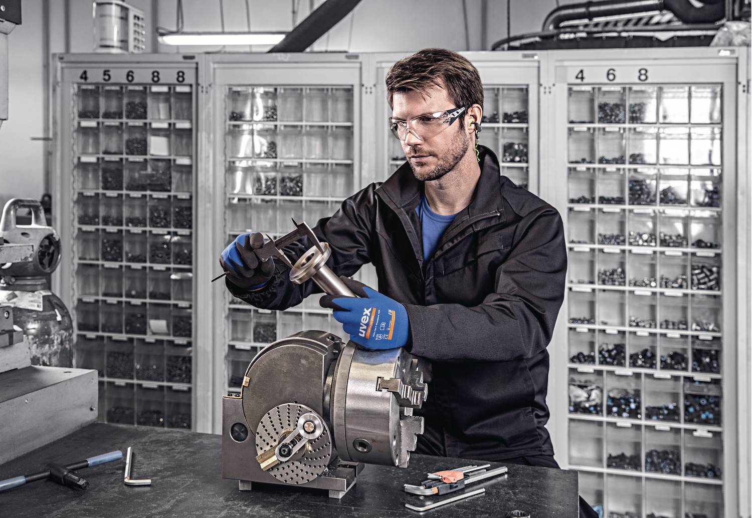 Uvex Pheos Supravision Extreme Schutzbrille - Transparent/Grau-Schwarz