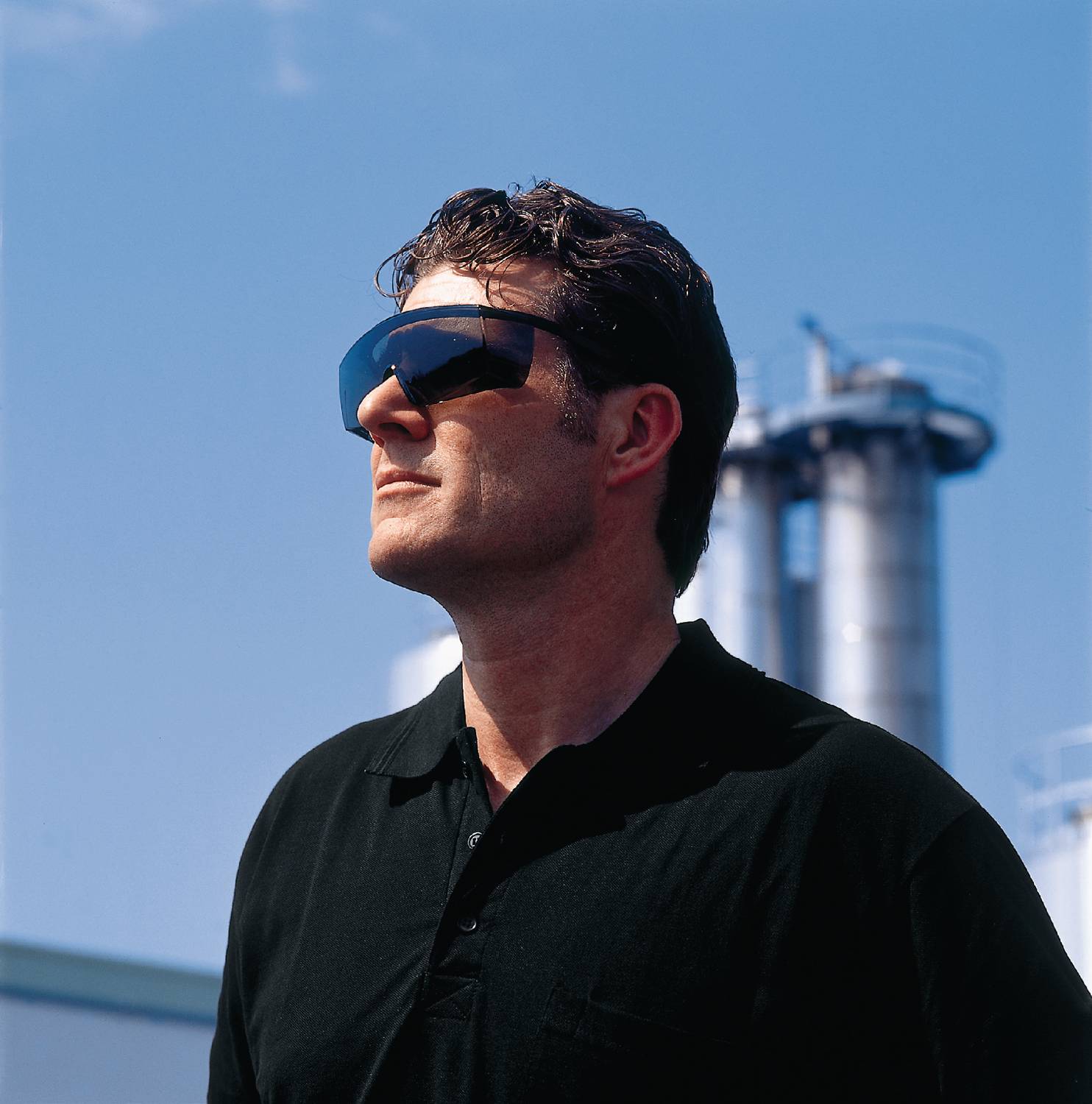 Uvex Super OTG Supravision Sapphire Schutzbrille - Getönt/Schwarz-Weiß