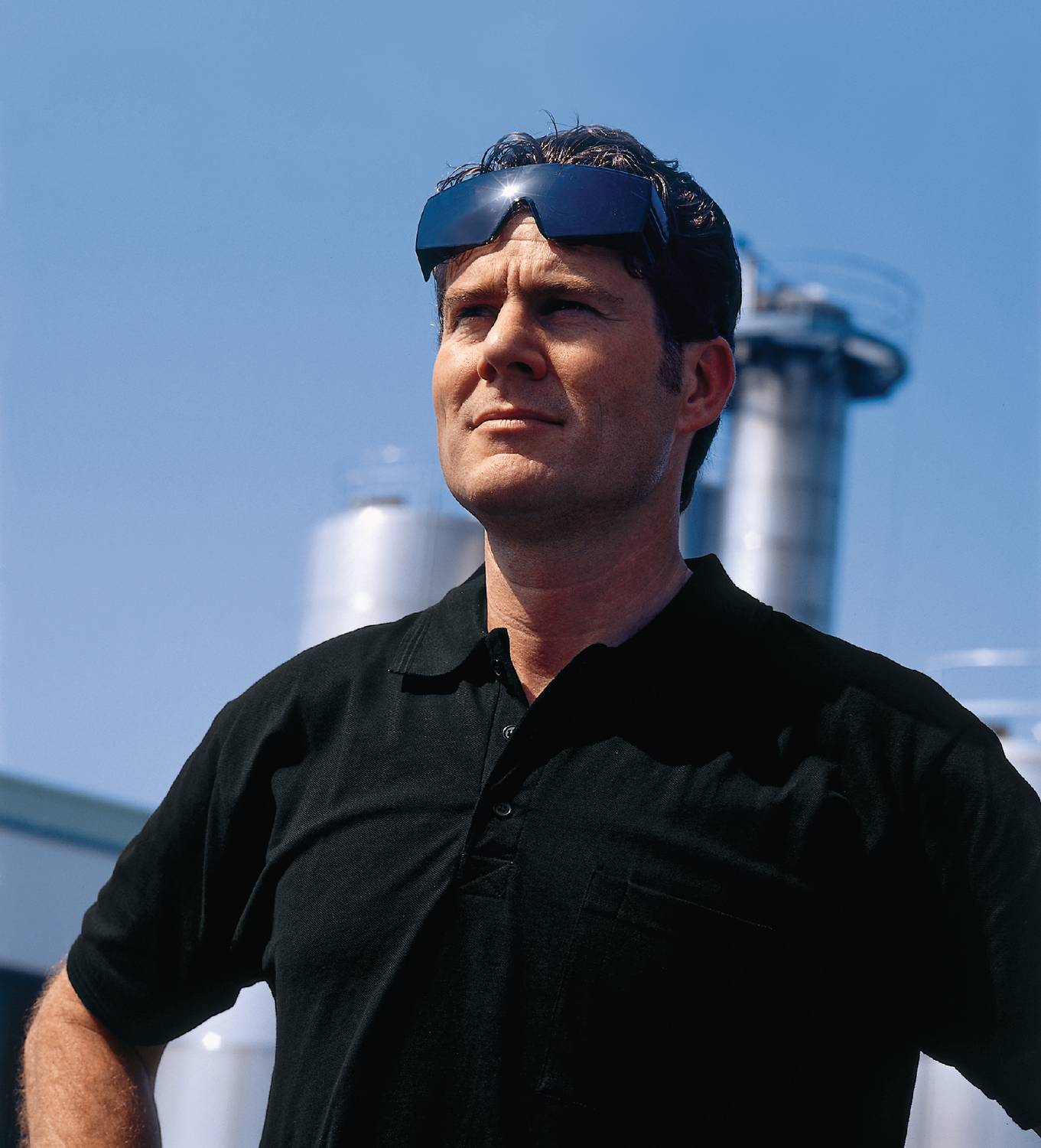 Uvex Super OTG Supravision Sapphire Schutzbrille - Getönt/Schwarz-Weiß