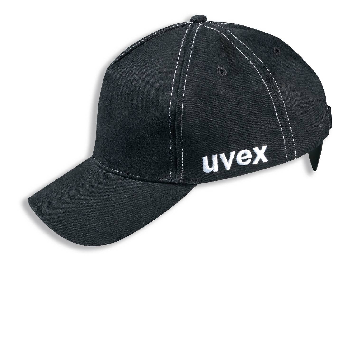Uvex U-Cap Sport Anstoßkappe - Langer Schirm - Schwarz - 60-63 cm