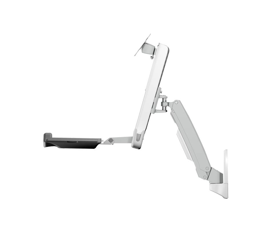 IB-MS600-W, "Sit-Stand-Workstation" mit Wandhalterung für einen Monitor bis zu 24" (61 cm)