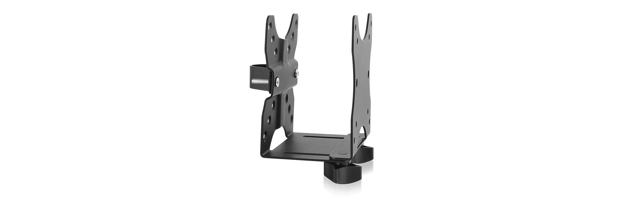 IB-MSA102-VM, Zubehör für Monitorständer mit VESA 75x75 und 100x100, Halterung für MiniPC/Mediaplayer/Mac mini®, Stahl