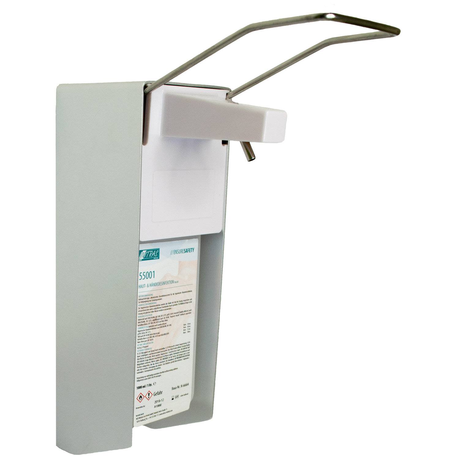 NITRAS - Desinfektionsspender 56001 weiß Aluminium Kunststoff 1.0 l