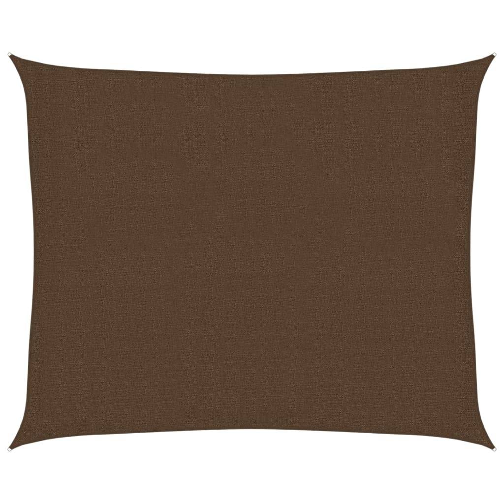 vidaXL Sonnensegel 160 g/m² Braun 2,5x3 m HDPE