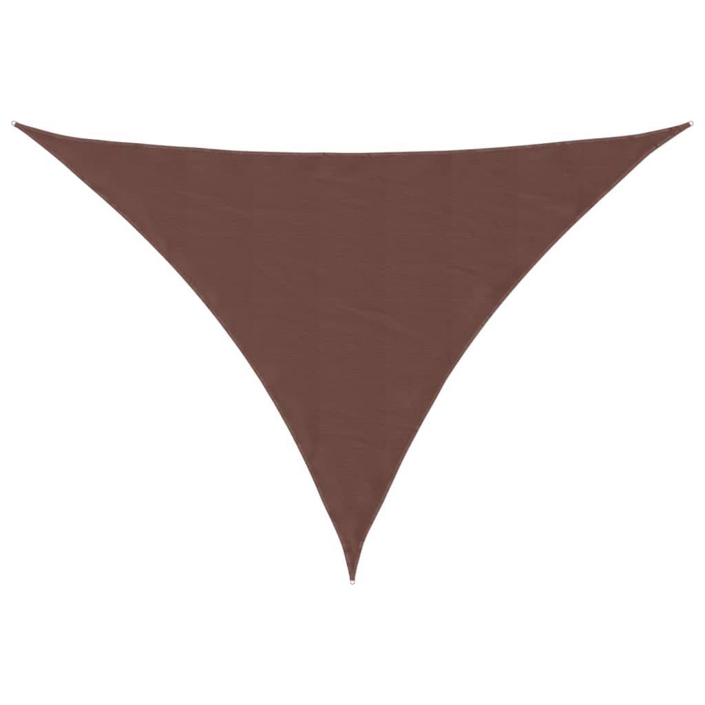 vidaXL Sonnensegel Oxford-Gewebe Dreieckig 5x6x6 m Braun
