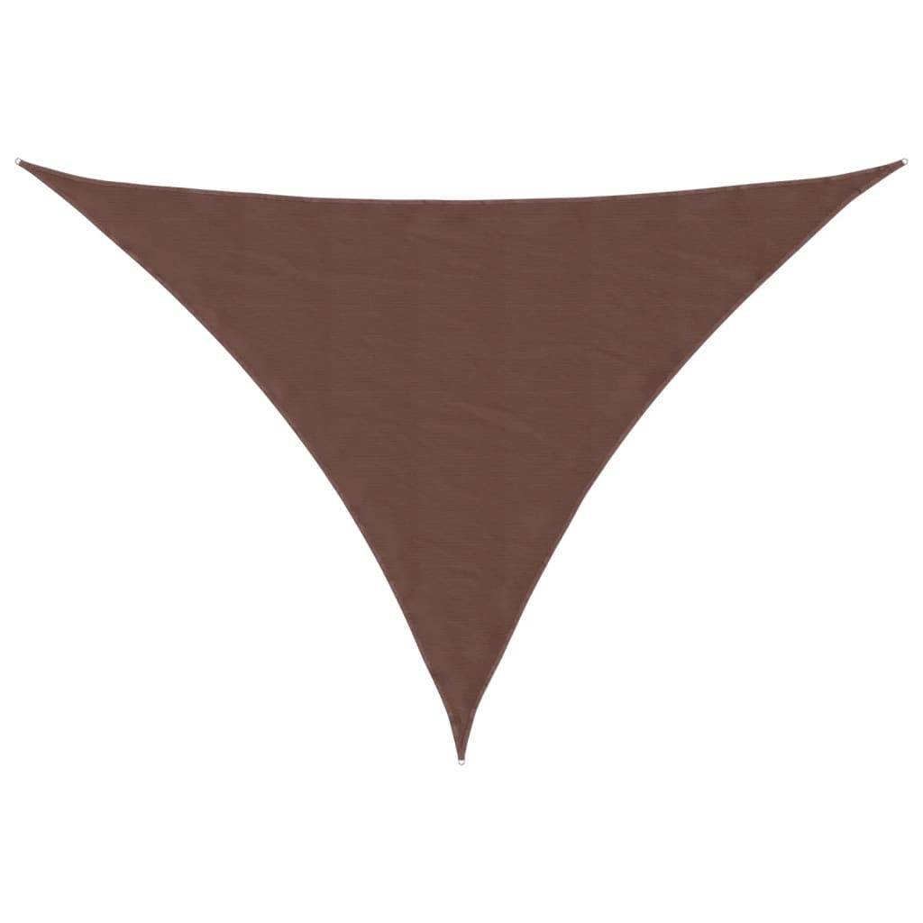 vidaXL Sonnensegel Oxford-Gewebe Dreieckig 3,5x3,5x4,9 m Braun