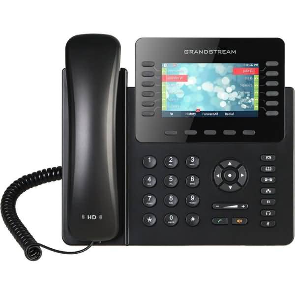 Grandstream GXP-2170 Schnurgebundenes Telefon, VoIP Bluetooth, PoE Farbdisplay Schwarz