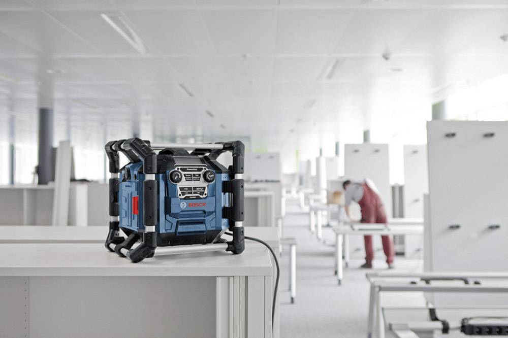 Bosch Professional GML 20 Baustellenradio UKW Blau, Schwarz