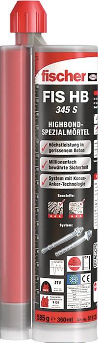 Spezialmörtel FIS 1 Kartusche 360 ml,2xFIS MR Plus FISCHER