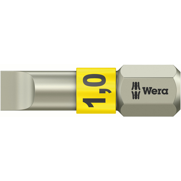 Wera 3800/1 TS 1,0 X 5,5 X 25MM Schlitz-Bit 5.5mm Edelstahl D 6.3